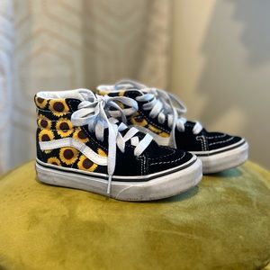 Sunflower print Vans